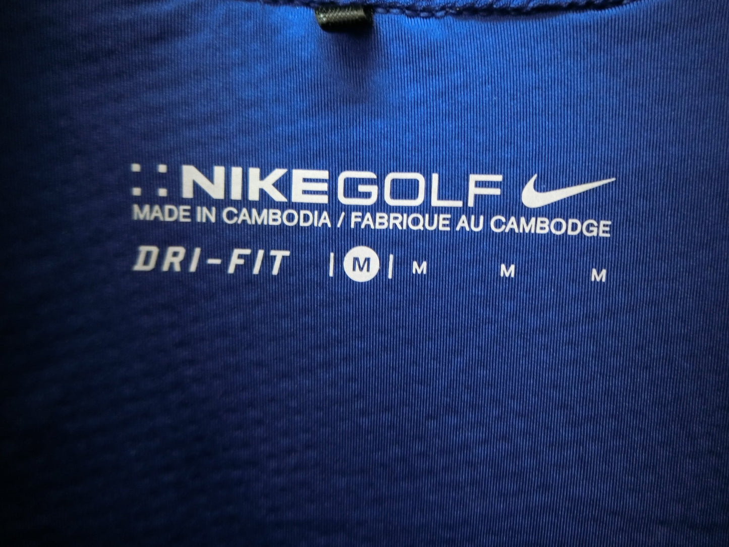 NIKE GOLF(ナイキゴルフ) ハイネックハーフジップシャツ 青 レディース M A