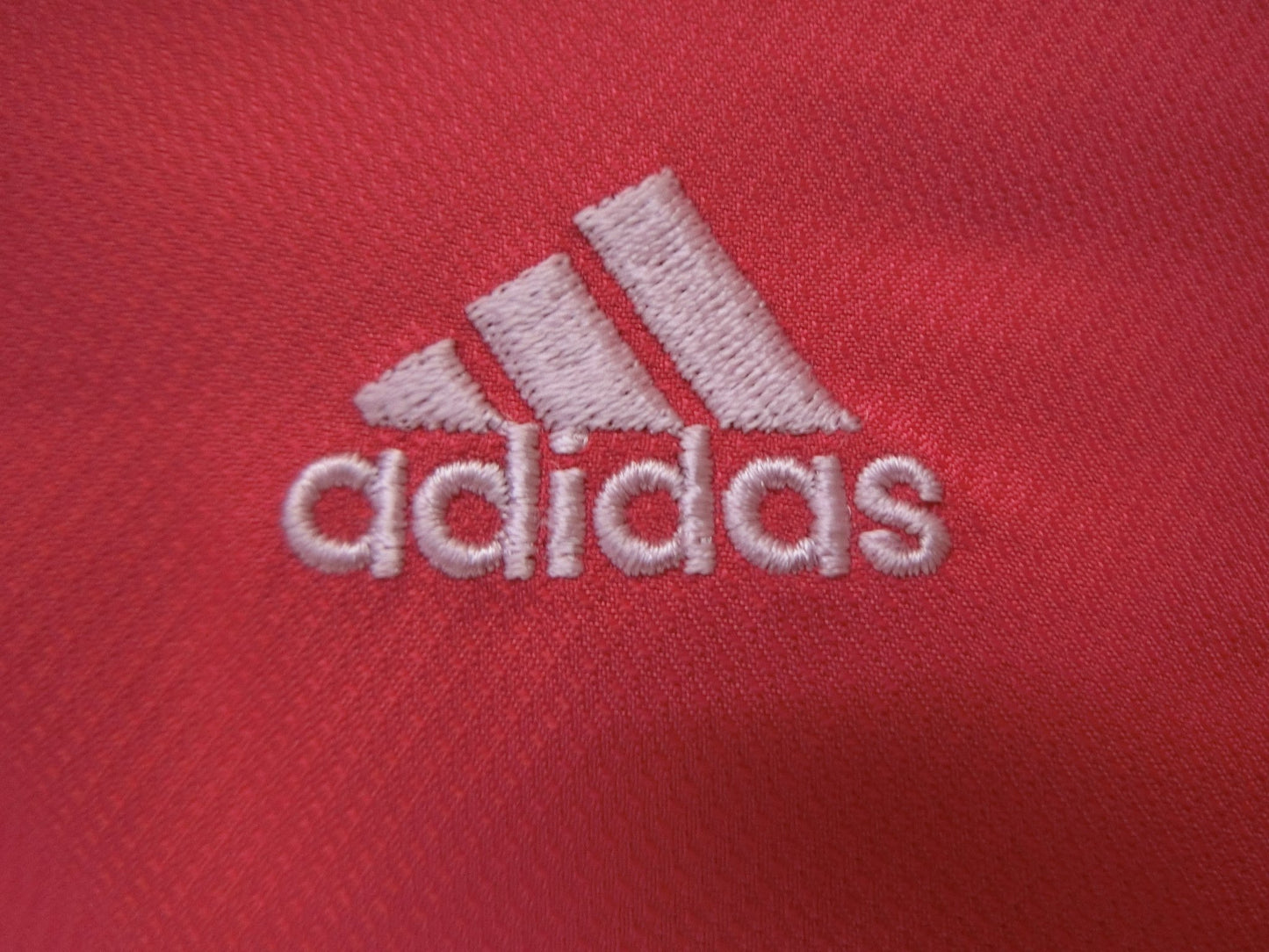 adidas(アディダス) 半袖ハーフジップナイロンシャツ ピンク レディース M/M A