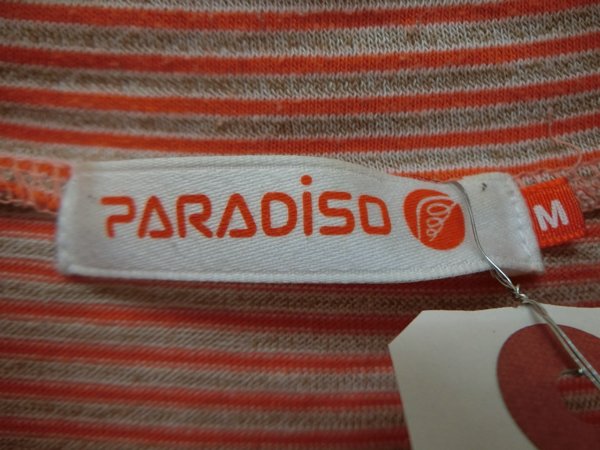 PARADISO(パラディーゾ) ハイネックシャツ オレンジボーダー メンズ Ｍ B