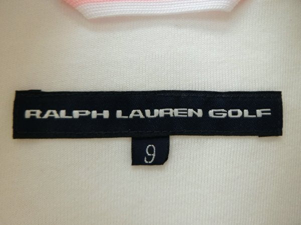 RALPH LAUREN GOLF(ラルフローレンゴルフ) ハーフジップブルゾン 白ピンク レディース 9 B