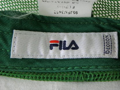 FILA GOLF(フィラゴルフ) キャップ 白緑 メンズ フリーサイズ A