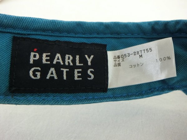 PEARLY GATES(パーリーゲイツ) サンバイザー 水色 レディース フリーサイズ B