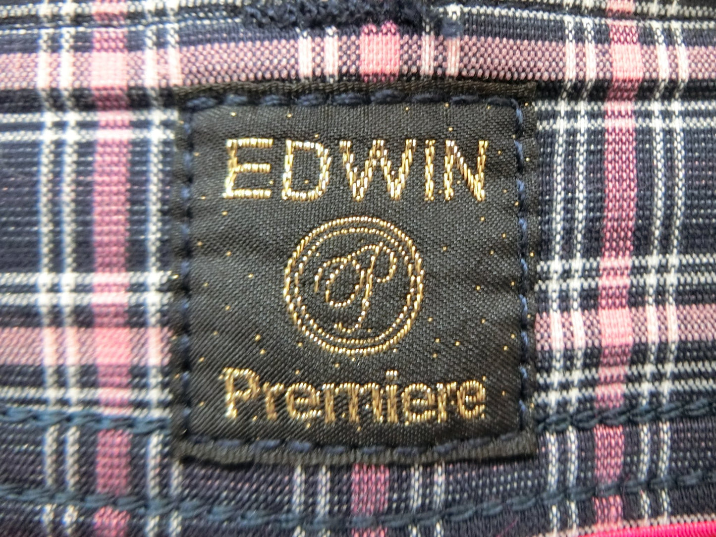 EDWIN GOLF(エドウィンゴルフ) パンツ ピンク紺チェック レディース 11 S