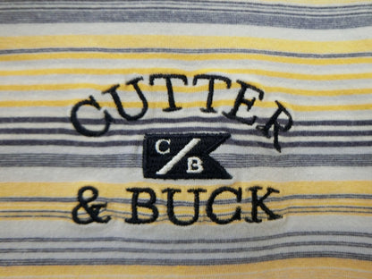 CUTTER&BUCK(カッター＆バック) ハイネックシャツ 黄グレーボーダー レディース L/G A