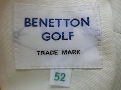 BENETTON GOLF パンツ 黄緑チェック柄 レディース 52 A