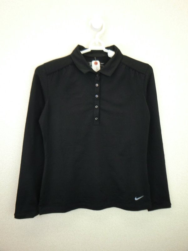 NIKE GOLF ポロシャツ 黒 レディース L B