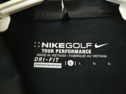 NIKE GOLF ポロシャツ 黒 レディース L B