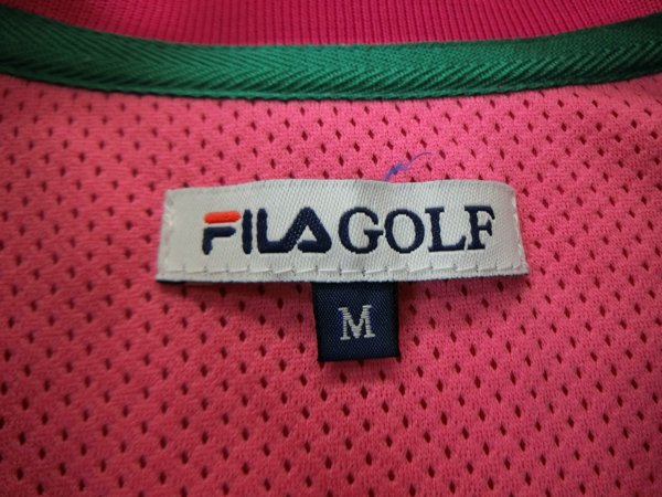 FILA GOLF(フィラゴルフ) ポロシャツ ピンク レディース M B