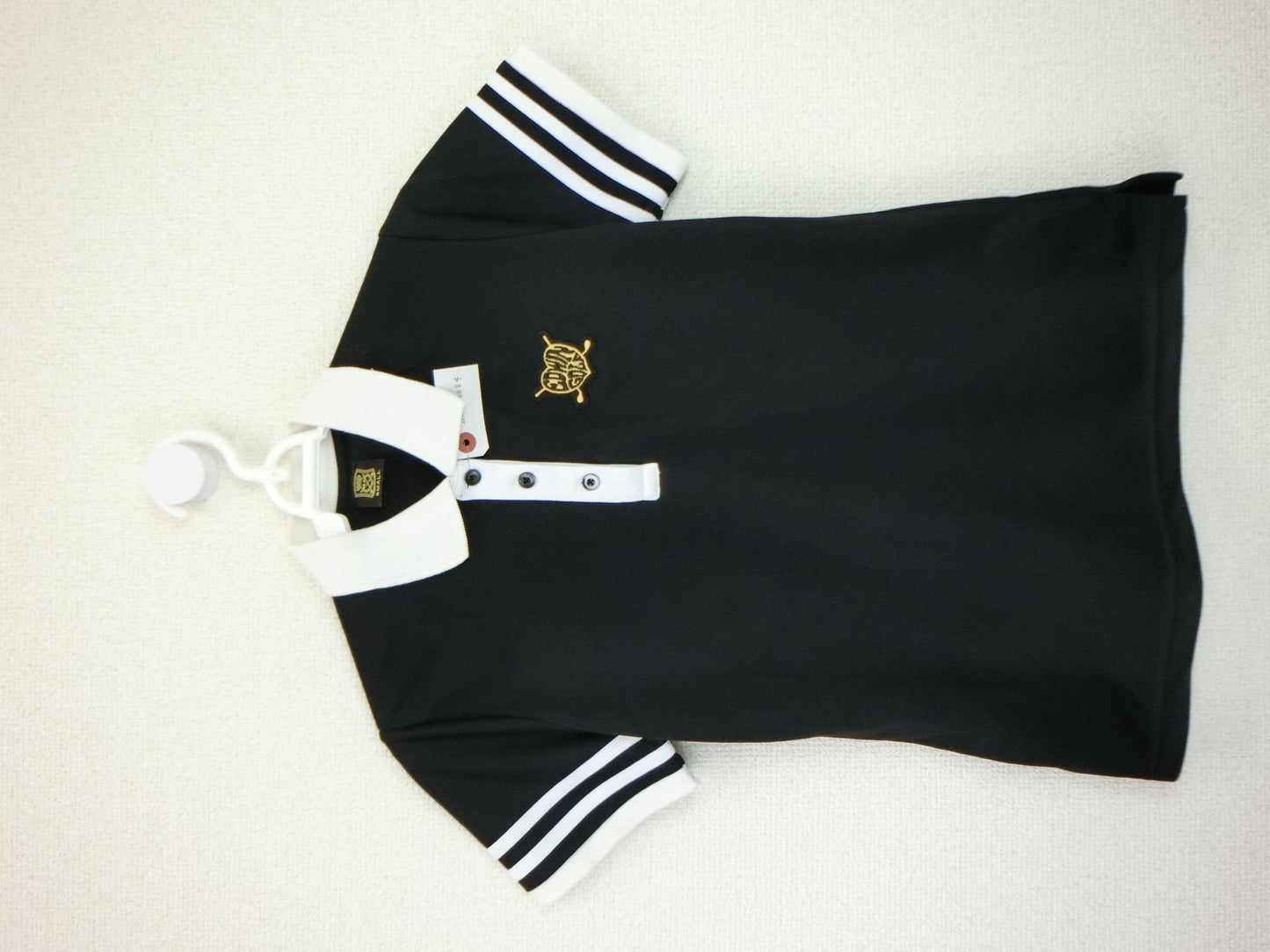 EDWIN GOLF(エドウィンゴルフ) ポロシャツ 黒白 レディース S B