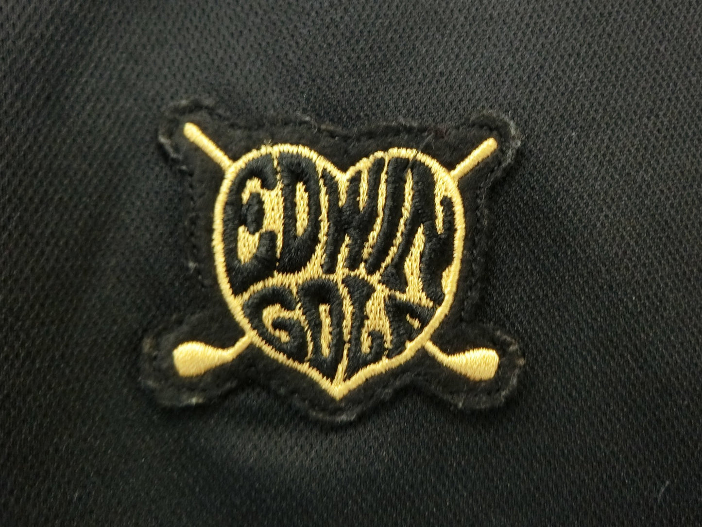 EDWIN GOLF(エドウィンゴルフ) ポロシャツ 黒白 レディース S B