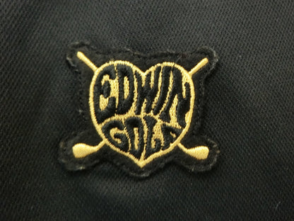 EDWIN GOLF(エドウィンゴルフ) ポロシャツ 黒白 レディース S B