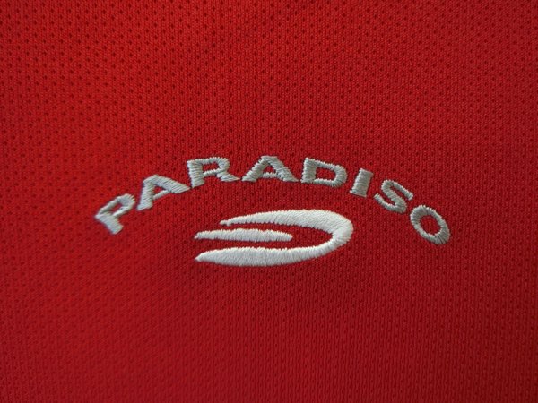 PARADISO(パラディーゾ) ハーフジップシャツ 赤 レディース M B