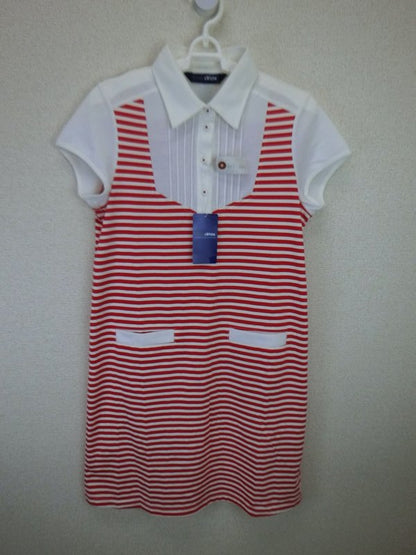 Black&White(ブラック&ホワイト) ワンピース 白赤ボーダー レディース 2 3015LS/QH N