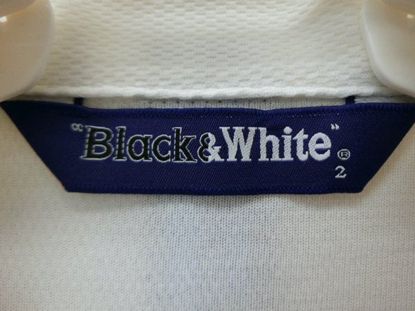 Black&White(ブラック&ホワイト) ワンピース 白赤ボーダー レディース 2 3015LS/QH N