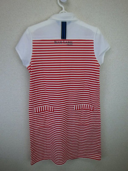 Black&White(ブラック&ホワイト) ワンピース 白赤ボーダー レディース 2 3015LS/QH N