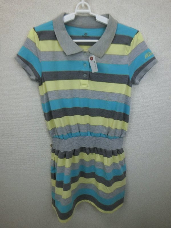 kissmark(キスマーク) ワンピース グレー水色喜ボーダー レディース M A