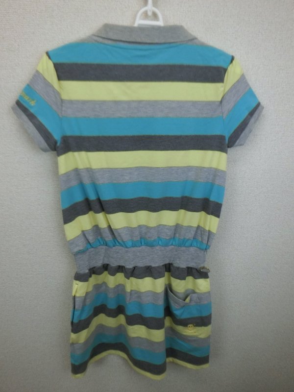 kissmark(キスマーク) ワンピース グレー水色喜ボーダー レディース M A