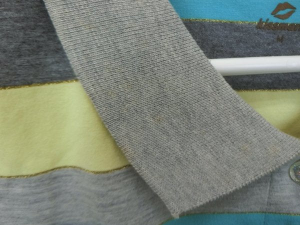 kissmark(キスマーク) ワンピース グレー水色喜ボーダー レディース M A