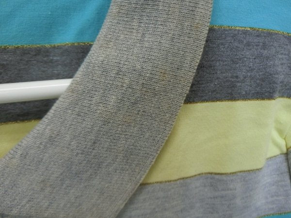 kissmark(キスマーク) ワンピース グレー水色喜ボーダー レディース M A