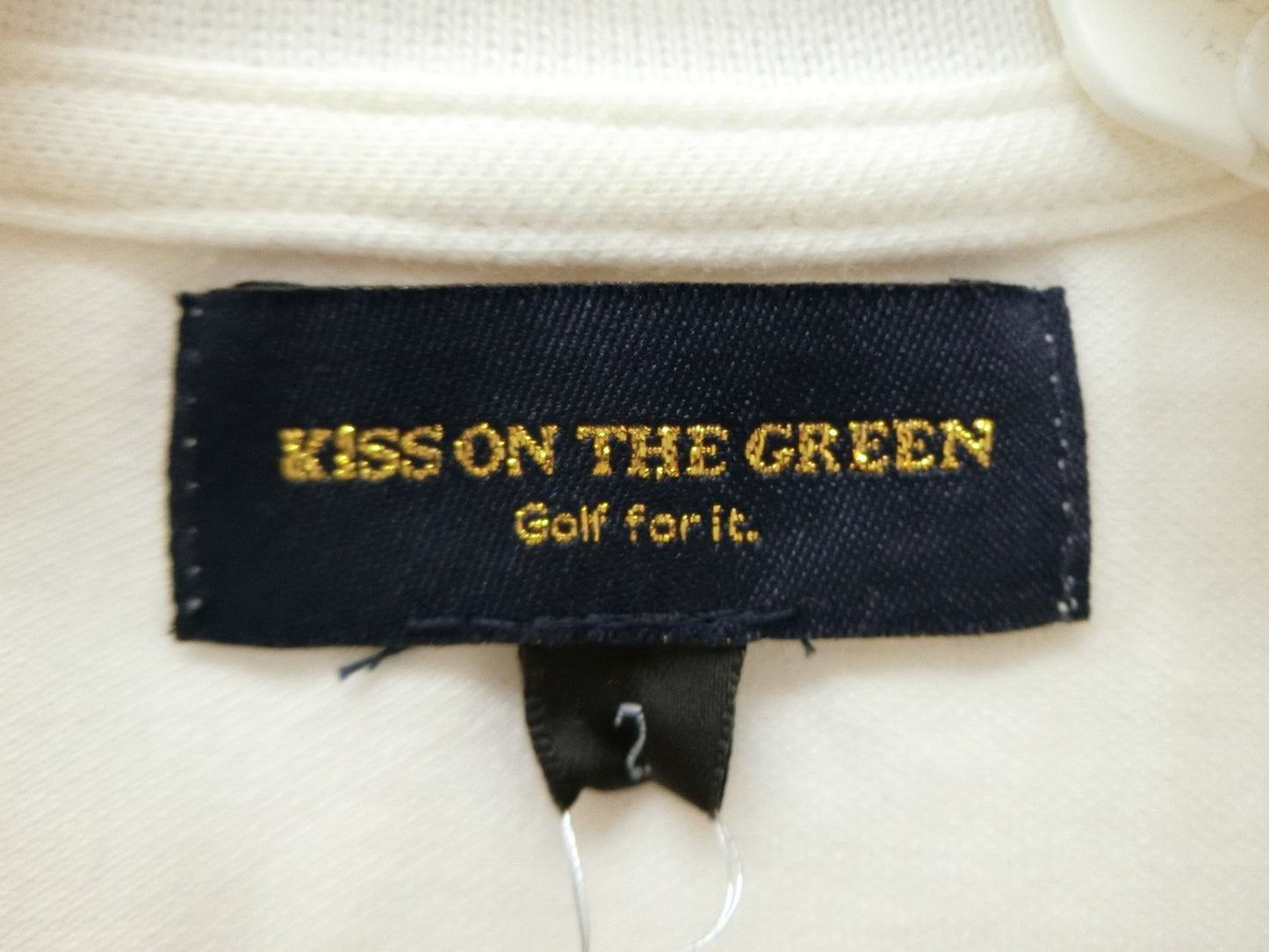 KISS ON THE GREEN(キスオンザグリーン) ポロシャツ 白 レディース 2 B