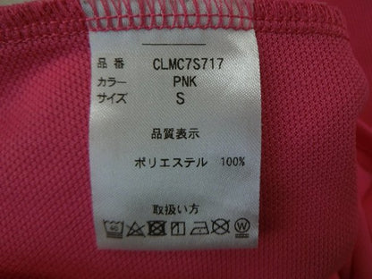 Clunk(クランク) ポロシャツ ピンク レディース S A