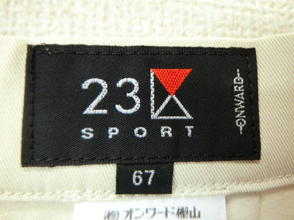 23区 SPORT(23区スポーツ) ハーフパンツ ベージュ レディース 67 B