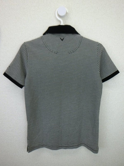 Callaway(キャロウェイ) ポロシャツ 白黒ボーダー レディース M B