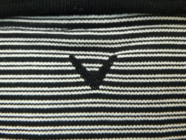 Callaway(キャロウェイ) ポロシャツ 白黒ボーダー レディース M B