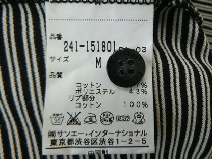 Callaway(キャロウェイ) ポロシャツ 白黒ボーダー レディース M B