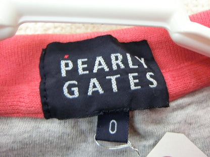 PEARLY GATES(パーリーゲイツ) ポロシャツ ピンク紺 レディース 0 B
