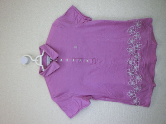 LANVIN SPORT(ランバンスポーツ) ポロシャツ 紫 レディース 40 ゴルフウェア 2106-0307 中古
