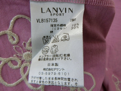 LANVIN SPORT(ランバンスポーツ) ポロシャツ 紫 レディース 40 ゴルフウェア 2106-0307 中古