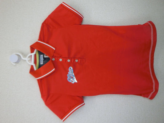 FILA GOLF(フィラゴルフ) ポロシャツ 赤 レディース M A