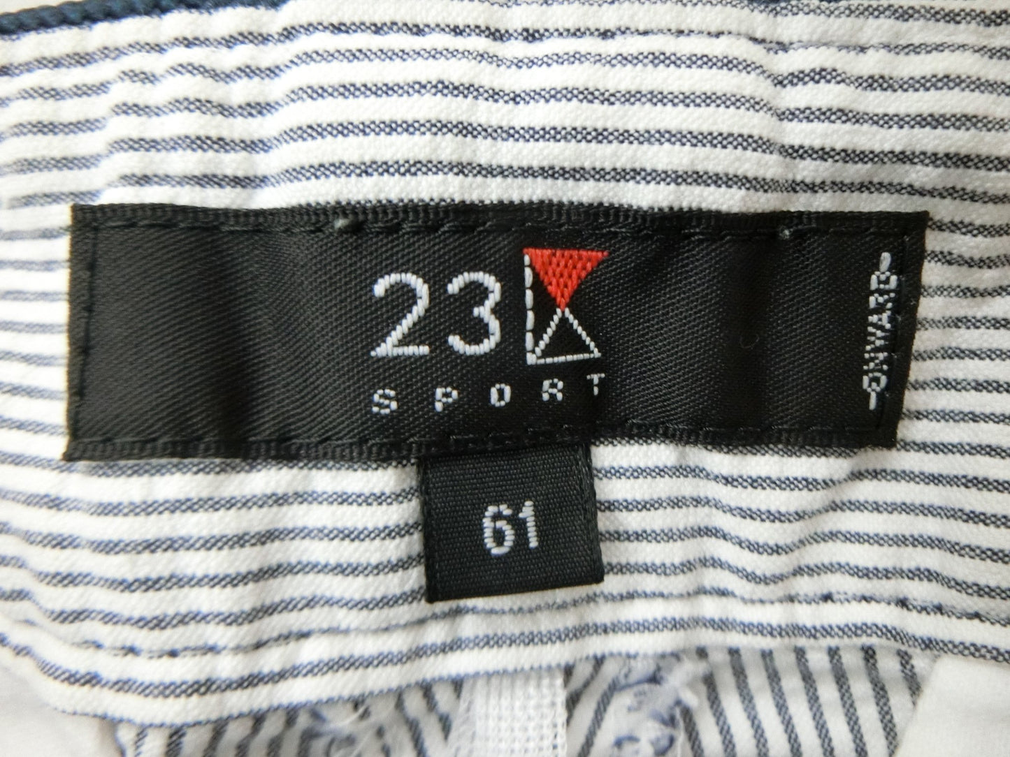 23区 SPORT(23区スポーツ) パンツ グレー白ストライプ レディース 61 B