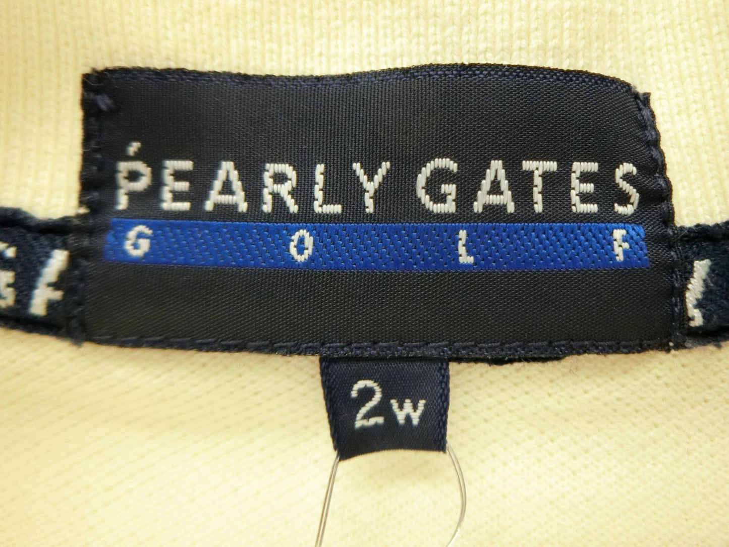 PEARLY GATES(パーリーゲイツ) ポロシャツ ベージュ紺 レディース 2w B