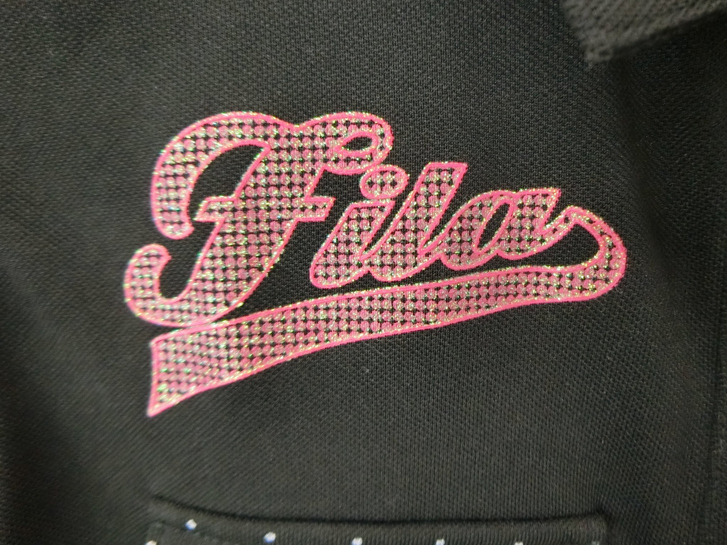 FILA GOLF(フィラゴルフ) ポロシャツ 黒 レディース M B