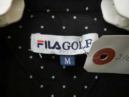 FILA GOLF(フィラゴルフ) ポロシャツ 黒 レディース M B
