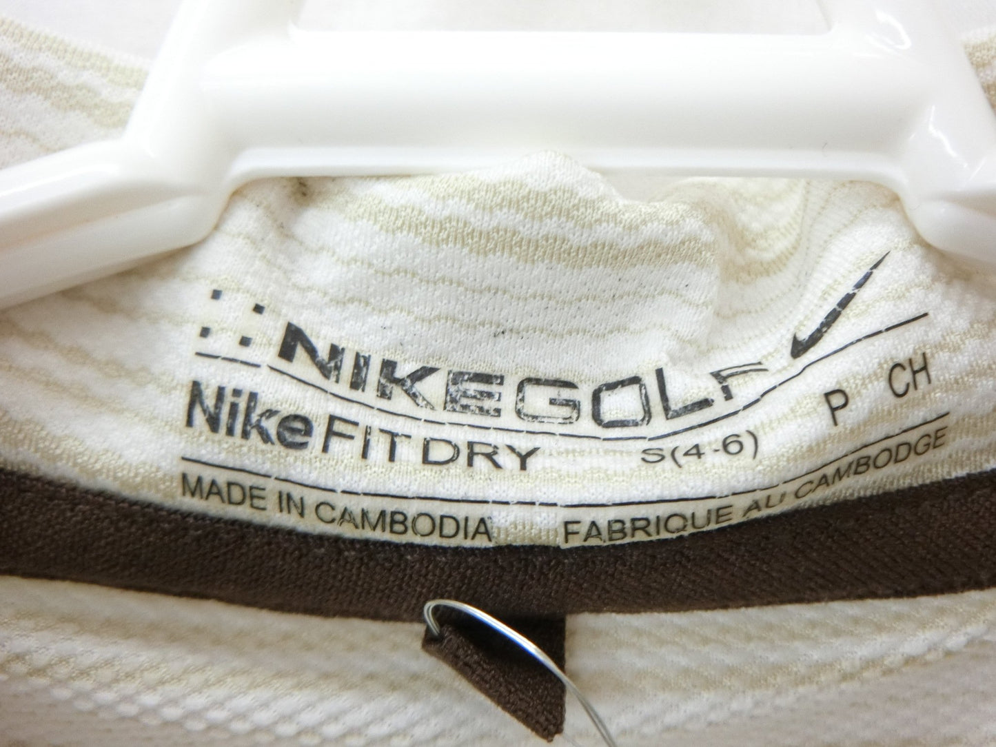 NIKE GOLF(ナイキゴルフ) ポロシャツ ベージュボーダー レディース S A