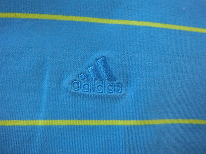 adidas(アディダス) ポロシャツ 水色黄 レディース L/G B