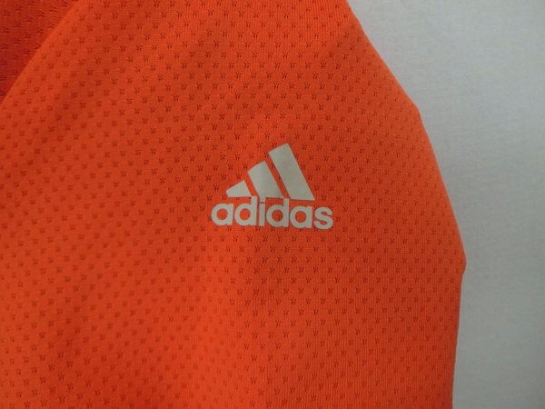 adidas(アディダス) ポロシャツ オレンジ メンズ S N