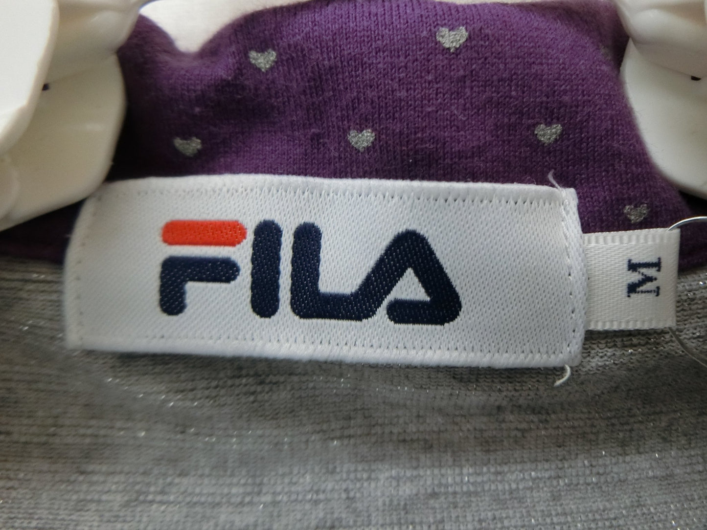 FILA GOLF(フィラゴルフ) ポロシャツ グレー紫 レディース M A