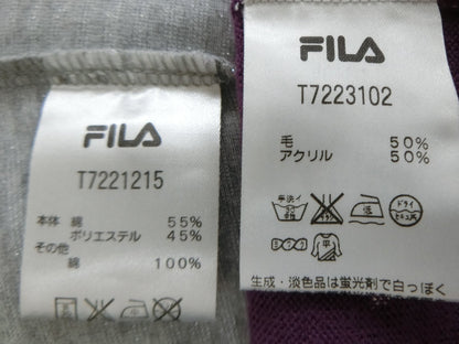 FILA GOLF(フィラゴルフ) ポロシャツ グレー紫 レディース M A