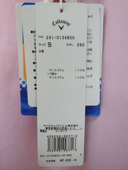 Callaway(キャロウェイ) ポロシャツ 薄ピンク レディース S 241-0134800 N