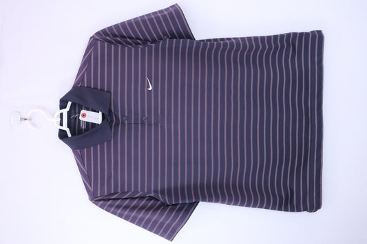 NIKE GOLF(ナイキゴルフ) ポロシャツ 紫ボーダー レディース M A