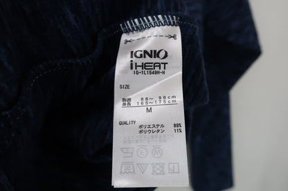 IGNIO(イグニオ) 厚手ハイネックシャツ 紺 メンズ M B