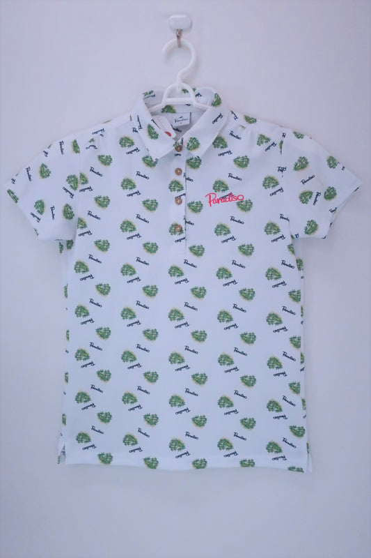 PARADISO(パラディーゾ) ポロシャツ 白 レディース M ゴルフウェア 2112-0056 中古