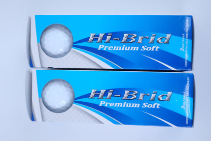 DUNLOP(ダンロップ) ゴルフボール 白 2スリーブ Hi-Brid Premium Soft N