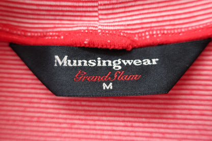 Munsingwear(マンシングウェア) ハイネックシャツ ピンクボーダー柄 レディース M B