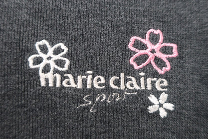 marie claire sport(マリ・クレール・スポーツ) ハーフジップシャツ グレー レディース M B