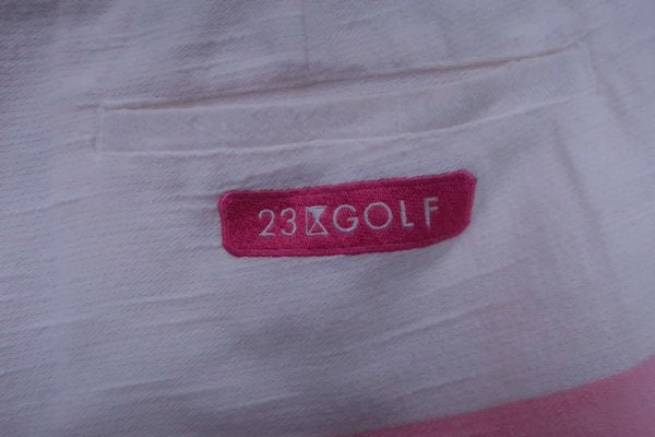 23区 GOLF(23区ゴルフ) ショートパンツ 白ピンク赤ボーダー レディース 70 B